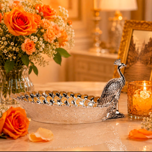 Royal Peacock Decorative Bowl
