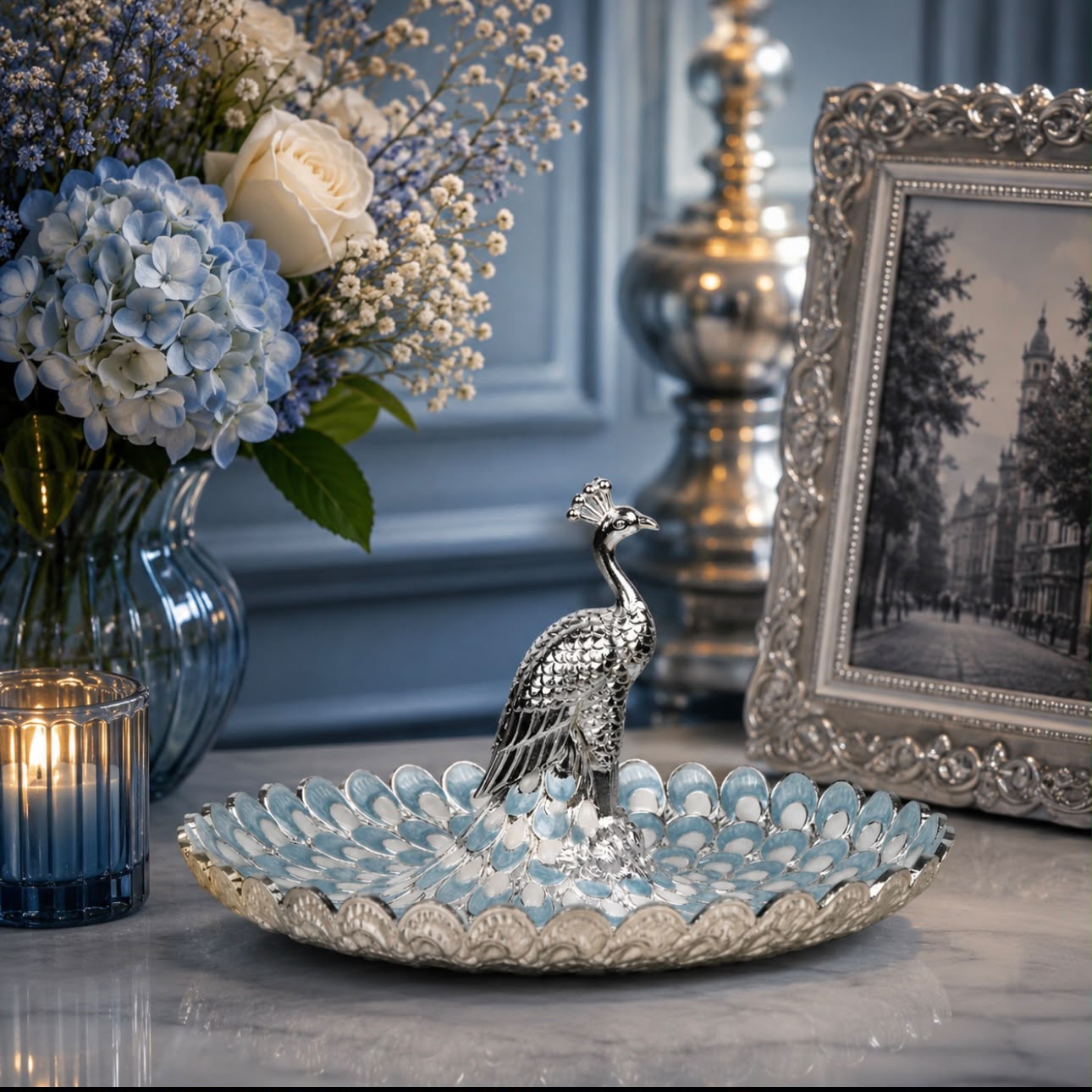 Peacock Decorative Platter