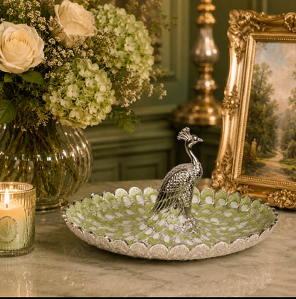 Peacock Decorative Platter