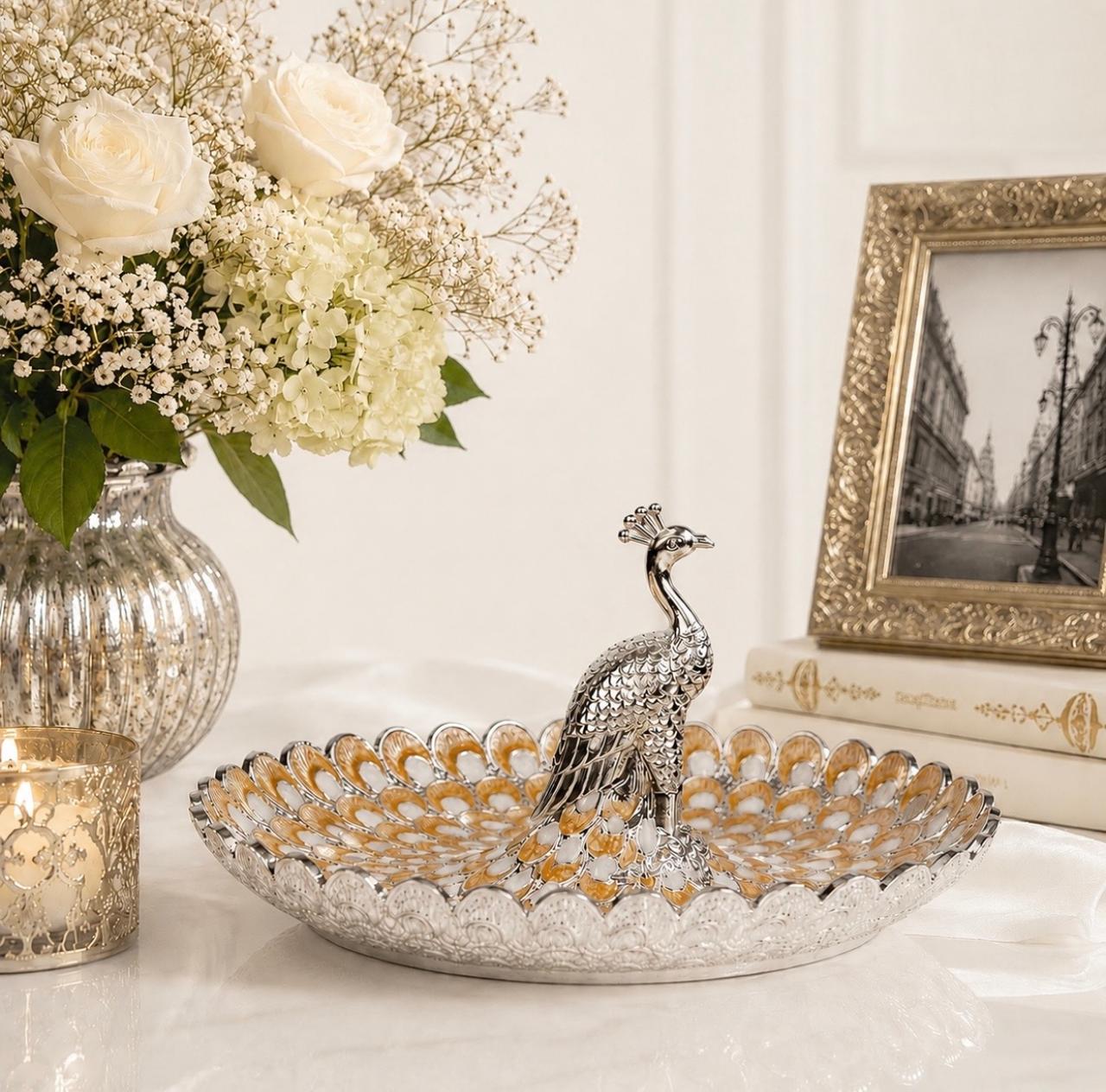 Peacock Decorative Platter