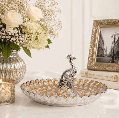 Peacock Decorative Platter
