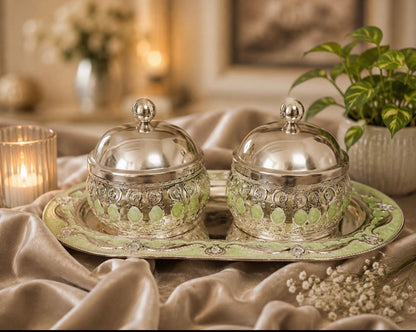 Royal Crystal Dry Fruit Tray Set