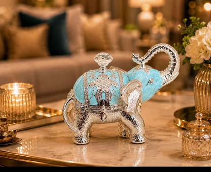 Royal Elephant Sugar Pot with Spoon