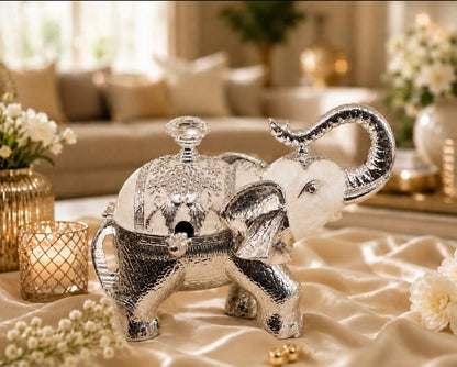 Royal Elephant Sugar Pot with Spoon